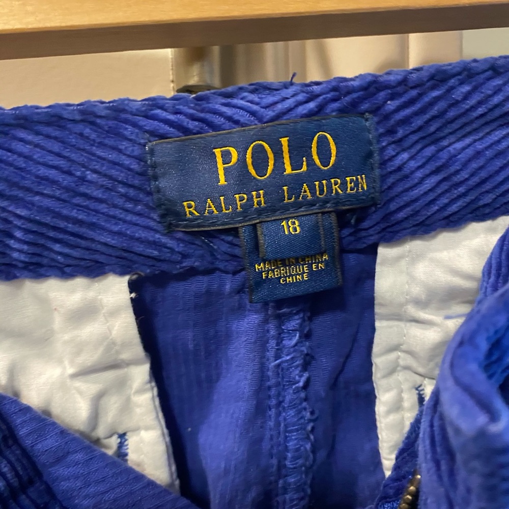 Teenager Boys corduroy Ralph Lauren Pants size 18